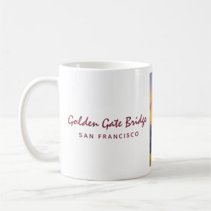 Mug Golden Gate Bridge San Francisco Peinture Vintage