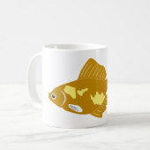 Mug Golden Guppy Fish Cute Tropical Aquarium Fish (Devant gauche)