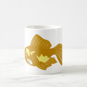 Mug Golden Guppy Fish Cute Tropical Aquarium Fish (Centre)