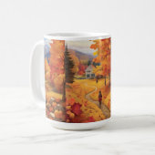 Mug Golden Harvest Embrasse les Feuilles chauds de l'a (Devant gauche)