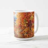 Mug Golden Harvest Embrasse les Feuilles chauds de l'a (Devant droit)