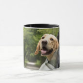 Mug Golden Labrador In Rearview Mirror (Centre)