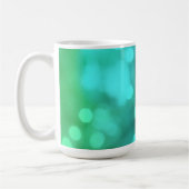 Mug Golden Marigold sur Turquoise Bokeh (Gauche)