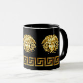 Mug Golden Medusa Greek Key Coffee Cup (Devant droit)