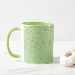 Mug Golden Petite Stars Café Mug-Apple Green