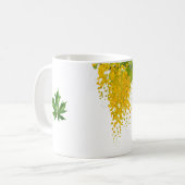 Mug Golden Rain Cascade of Sunlight When Gold Falls Pe (Devant gauche)