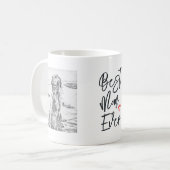Mug Golden Retriers Art Meilleure maman jamais (Devant gauche)