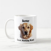 Mug Golden Retriever, Ajouter le nom du chien, Changer (Gauche)