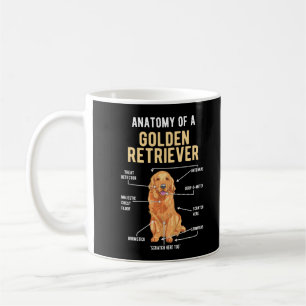 Mug Golden Retriever Anatomie drôle chien