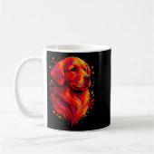 Mug Golden Retriever Art Rtrait For Dog Owners  (Gauche)