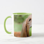 Mug Golden Retriever Avec Le Bal De Tennis (Gauche)