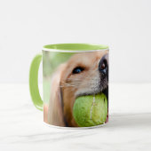 Mug Golden Retriever Avec Le Bal De Tennis (Devant gauche)