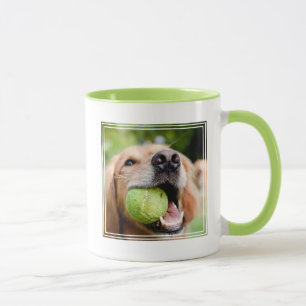 Mug Golden Retriever Avec Le Bal De Tennis
