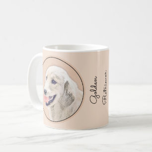 Mug Golden Retriever avec Tennis Ball Peinture Chien A