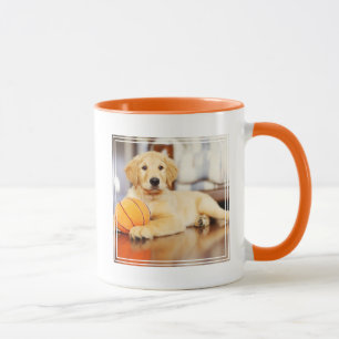 Mug Golden Retriever avec un jouet de basket