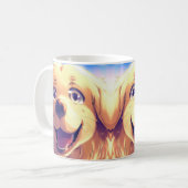 Mug Golden Retriever chien souriant (Devant gauche)