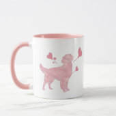 Mug Golden Retriever Custom Photo & Name Valentine (Gauche)