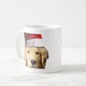 Mug Golden Retriever de Noël (Devant gauche)