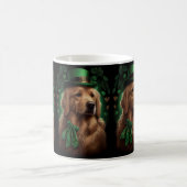Mug Golden Retriever Dog in St. Patrick's Day (Centre)