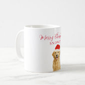 Mug Golden Retriever Dog with Santa Hat Christmas (Devant gauche)