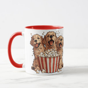 Mug Golden Retriever Dogs Movie Popcorn Bucket