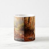 Mug Golden Retriever en automne Leaves automne Inspire (Centre)