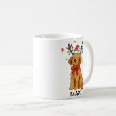 Mug Golden Retriever Fête de Noël (Devant droit)