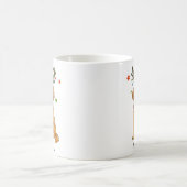 Mug Golden Retriever Fête de Noël (Centre)