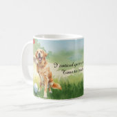 Mug Golden Retriever Golf Watercolor (Devant gauche)