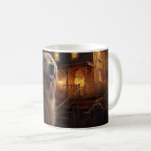 Mug Golden Retriever Halloween effroi (Devant droit)