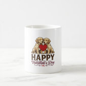 Mug Golden Retriever Joyeuse Saint-Valentin (Centre)