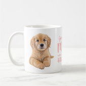 Mug Golden Retriever Maman Cadeau Aquarelle Chien Chie (Gauche)