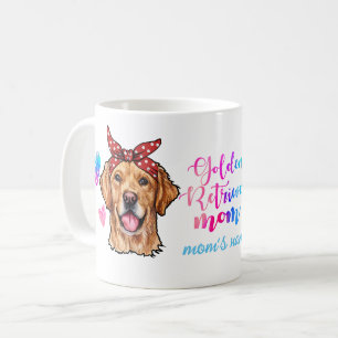 Mug Golden Retriever Maman Fête des mères Chien Aimer 