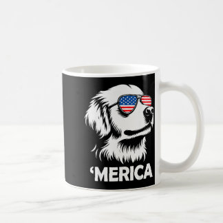 Mug Golden retriever merica chien patriotique 4 juille