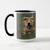 Mug Golden retriever Mickey de pattes de pierre de (Gauche)