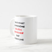 Mug golden retriever papa, génial (Devant gauche)