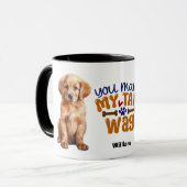 Mug Golden Retriever Puppy You Make My Tail Wag (Devant gauche)