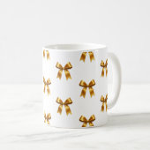 Mug Golden Ribbon Pattern — Elegant Minimal Luxury (Devant droit)
