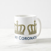 Mug Golden Royal Crown III + votre backgr. & idées (Devant droit)