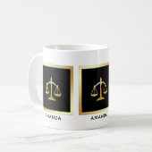 Mug Golden Scales of Justice Law Theme (Devant gauche)