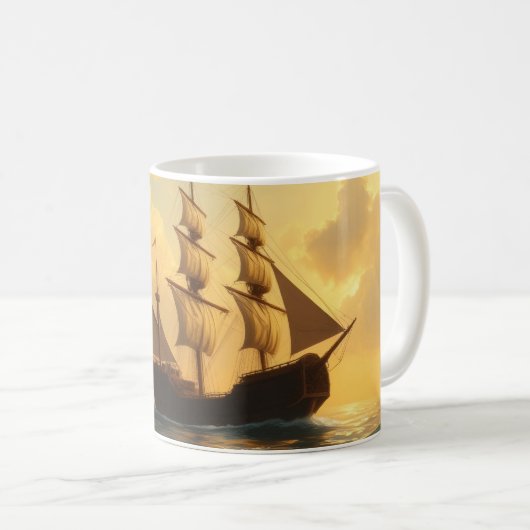 Mug Golden Ship (Devant droit)