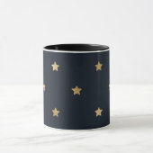 Mug Golden Stars on Midnight Black (Centre)