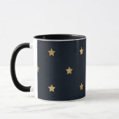 Mug Golden Stars on Midnight Black (Gauche)