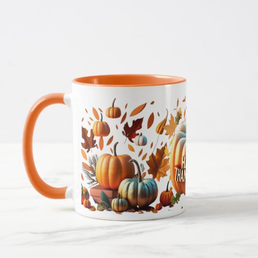 Mug Golden Thanksgiving Pumpkin (Gauche)