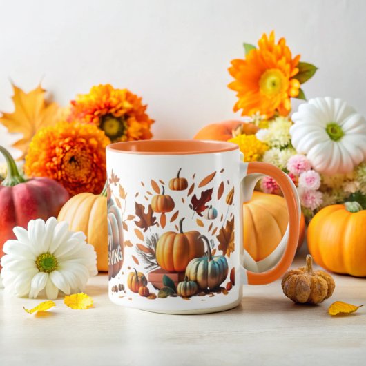 Mug Golden Thanksgiving Pumpkin