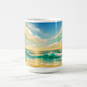 Mug Golden Turquoise Ocean Waves Sunset (Centre)