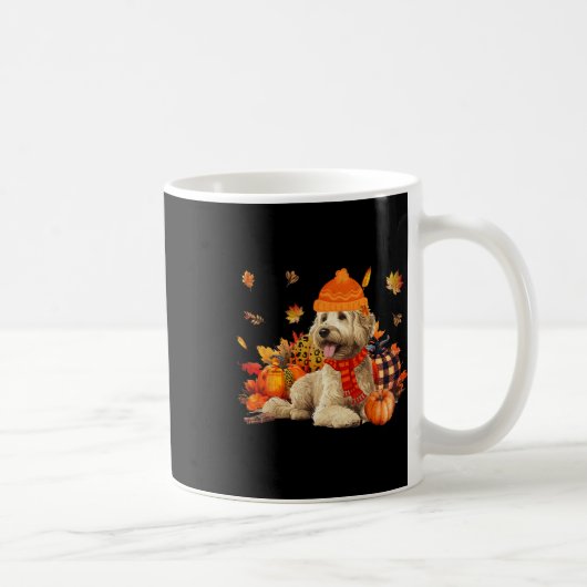 Mug Goldendoodle Chien Chute Écart Leopard Autum Citro (Droite)