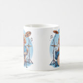 Mug Goldendoodle Chien Jouant de la Batterie (Centre)