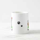 Mug Goldendoodle Chien Jouer Golf (rouge whmk2) Plaisi (Centre)