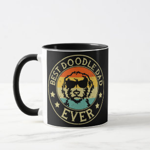 Mug Goldendoodle Chien Vintage Meilleur Doodle Papa Ja